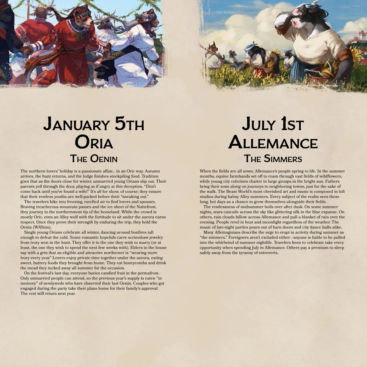 [Heartleaf games] (Various Artists) Ladies of the Beast World 2024 Feminine Calendar and Pinups (Read Disclaimer) - Page 39