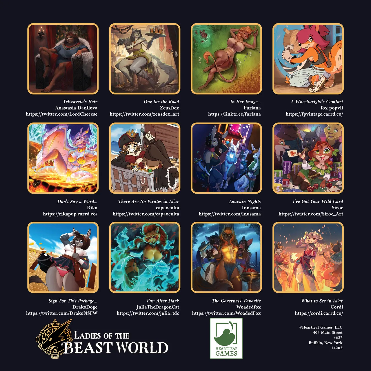 [Heartleaf games] (Various Artists) Ladies of the Beast World 2024 Feminine Calendar and Pinups (Read Disclaimer) - Page 41