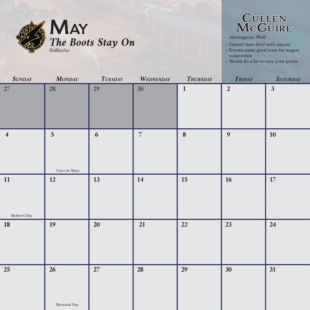 [Heartleaf games] (Various Artists) Boys of the Beast World 2025 Masculine Calendar and Pinups (Read Disclaimer) - Page 18