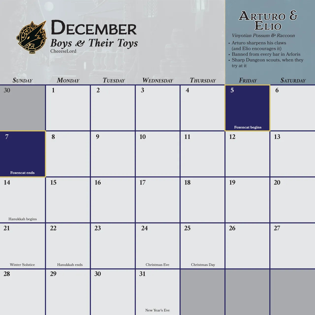 [Heartleaf games] (Various Artists) Boys of the Beast World 2025 Masculine Calendar and Pinups (Read Disclaimer) - Page 41