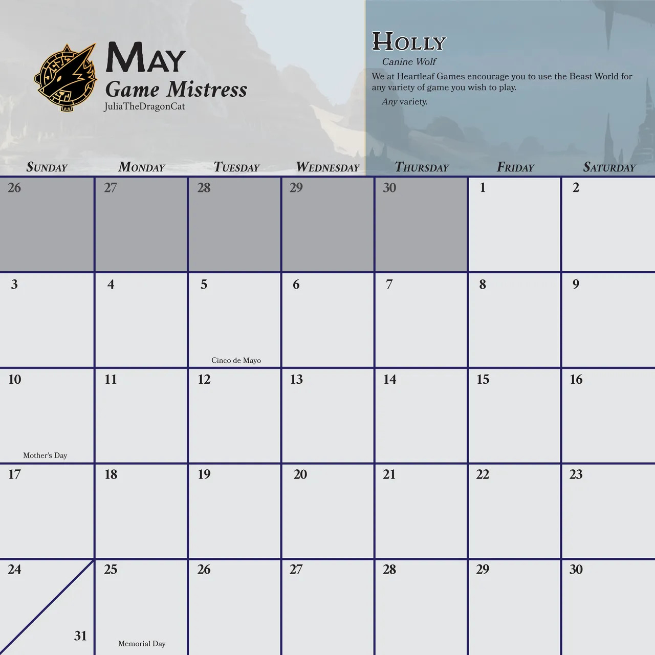 [Heartleaf games] (Various Artists) Ladies of the Beast World 2026 Feminine Calendar and Pinups (Read Disclaimer) - Page 18