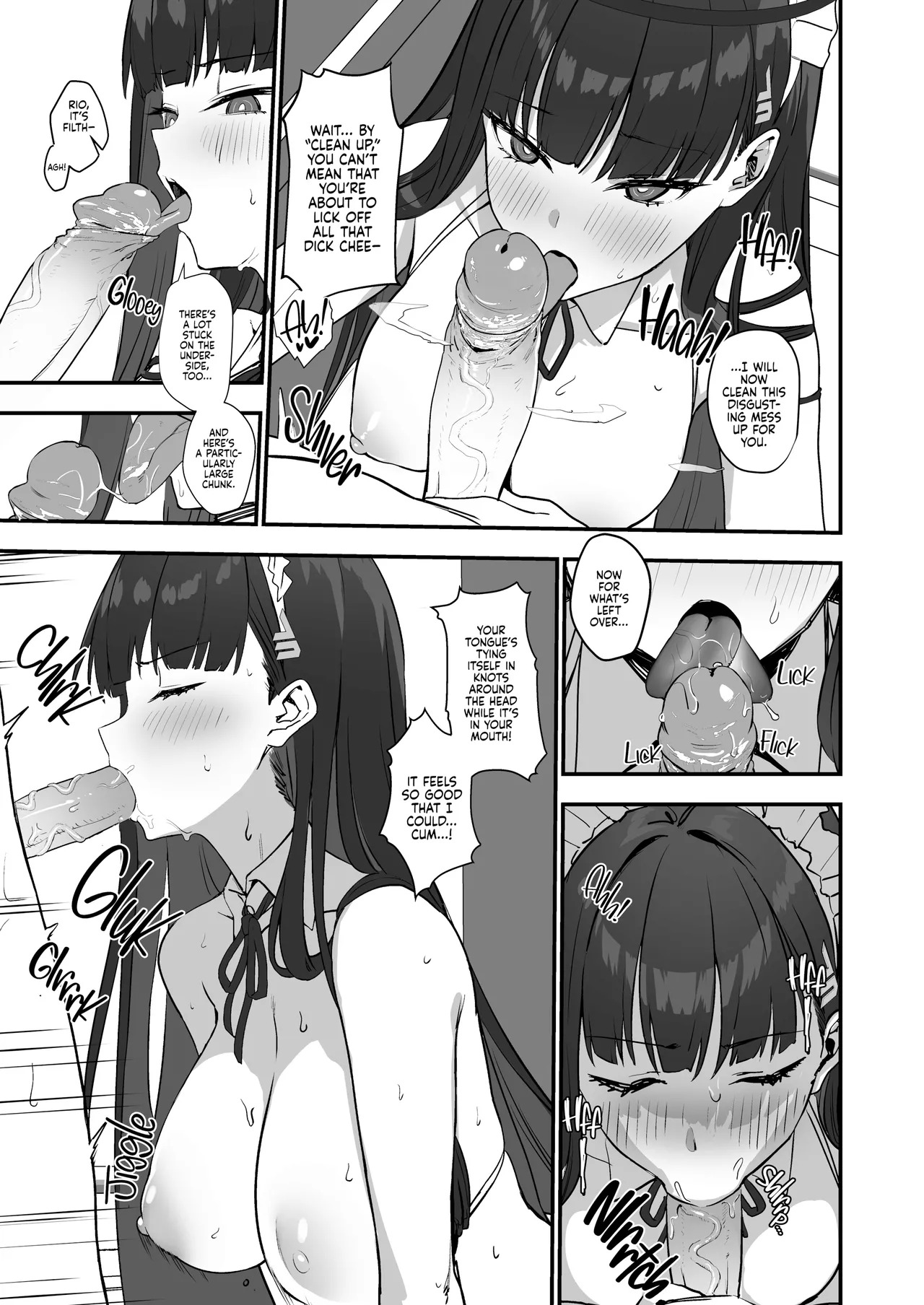 Tsukatsuki Rio no Maid Seikatsu (Blue Archive) [English] {2d-market.com} [Decensored] [Digital] - Page 11