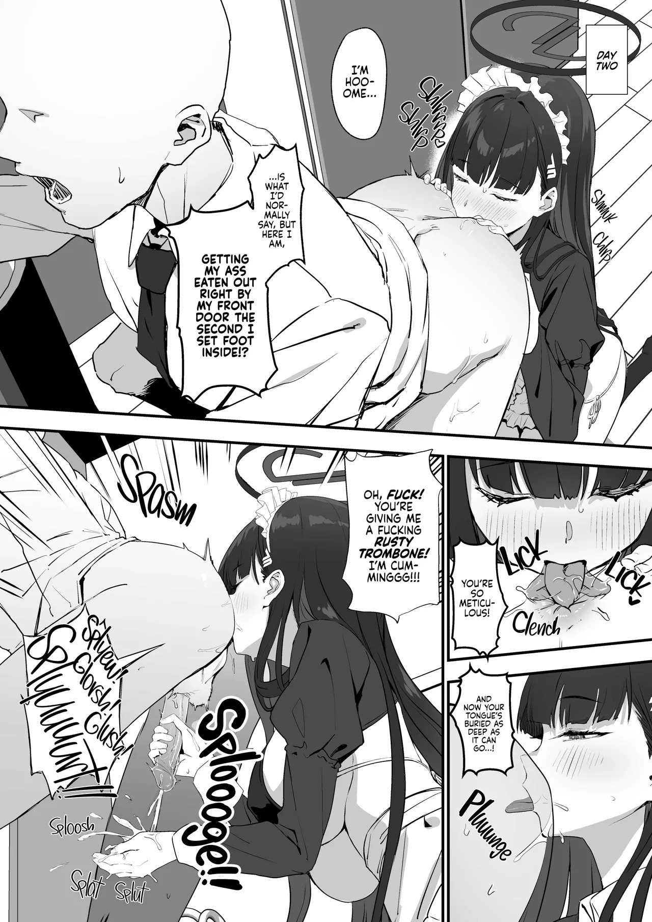 Tsukatsuki Rio no Maid Seikatsu (Blue Archive) [English] {2d-market.com} [Decensored] [Digital] - Page 14