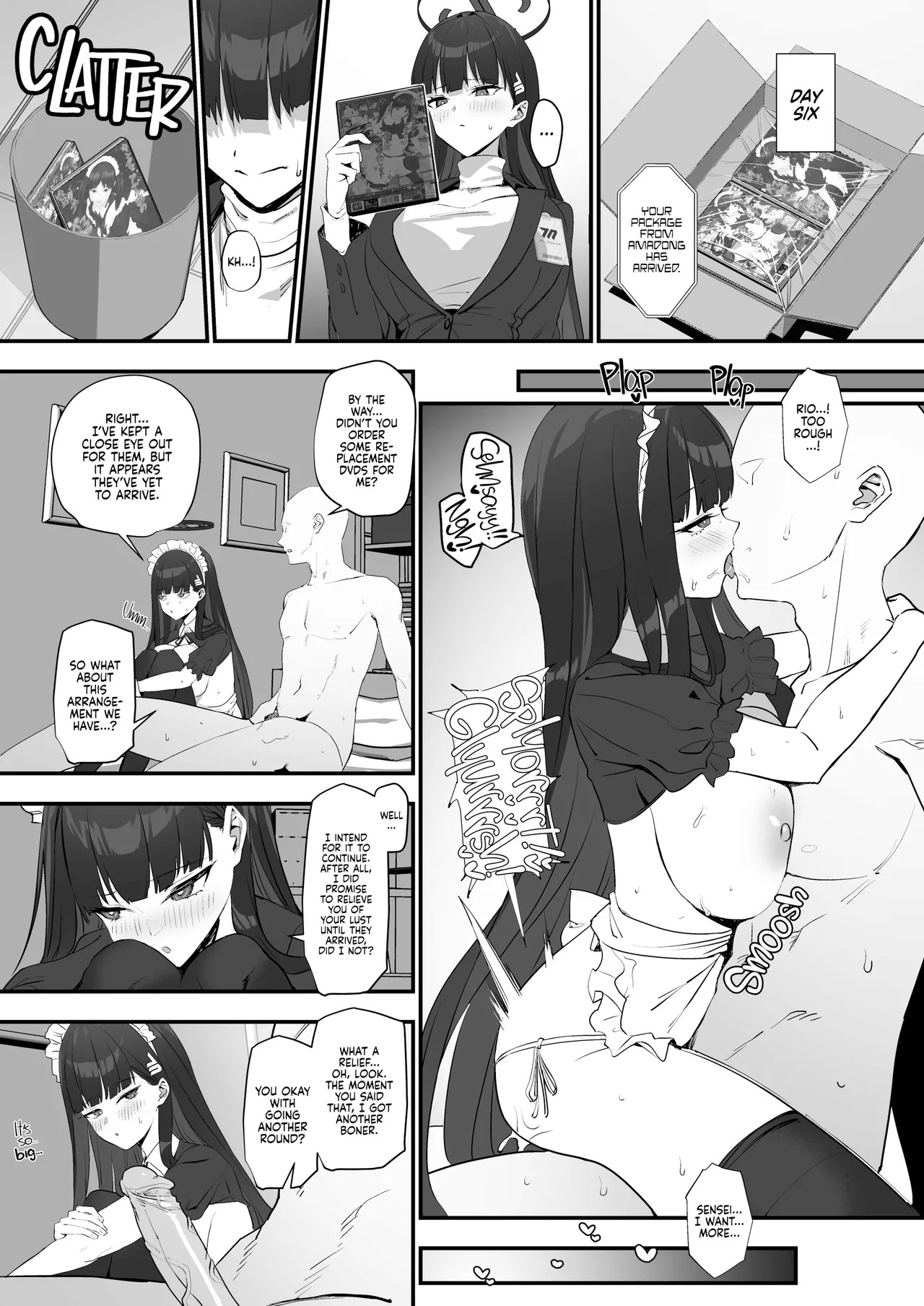 Tsukatsuki Rio no Maid Seikatsu (Blue Archive) [English] {2d-market.com} [Decensored] [Digital] - Page 23