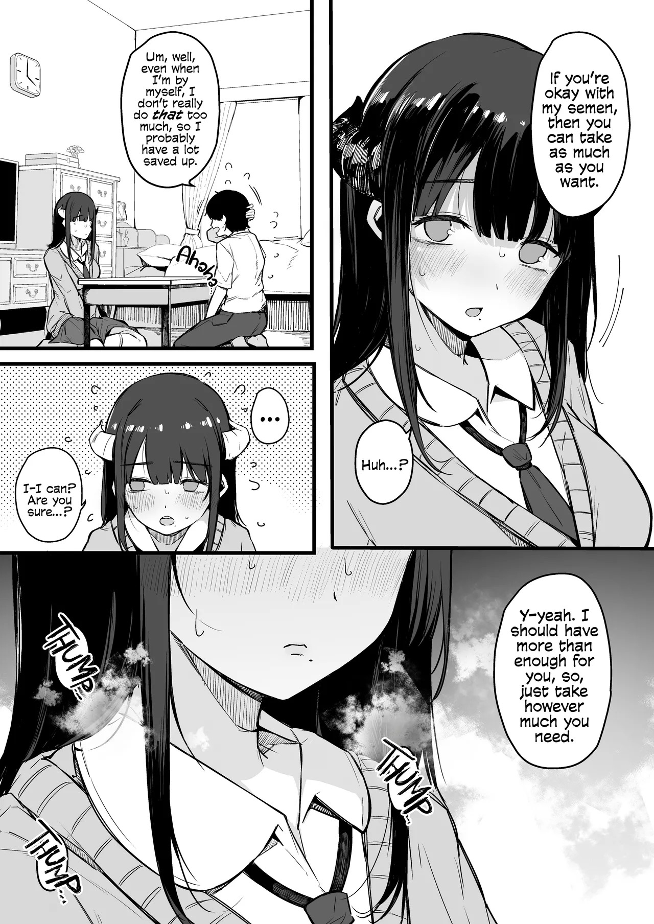[Blossom Sphere (Sakurayu Hal)] From That Day On, The Plain Looking Succubus Tried Her Hardest TO Drain My Cum | Sono Hi kara Boku wa, Class no Jimime na Inma ni Hitasura Seieki o Shiboritorareru. [English] [Cookie Cruncher] [Digital] - Page 11