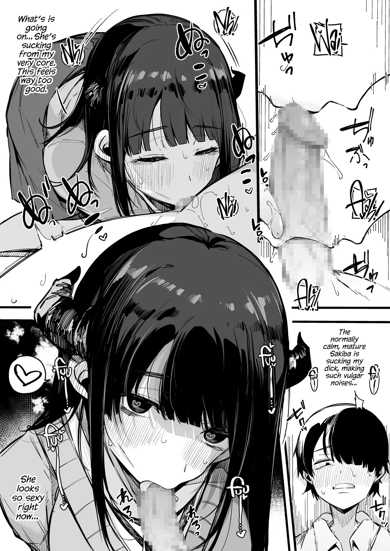 [Blossom Sphere (Sakurayu Hal)] From That Day On, The Plain Looking Succubus Tried Her Hardest TO Drain My Cum | Sono Hi kara Boku wa, Class no Jimime na Inma ni Hitasura Seieki o Shiboritorareru. [English] [Cookie Cruncher] [Digital] - Page 14
