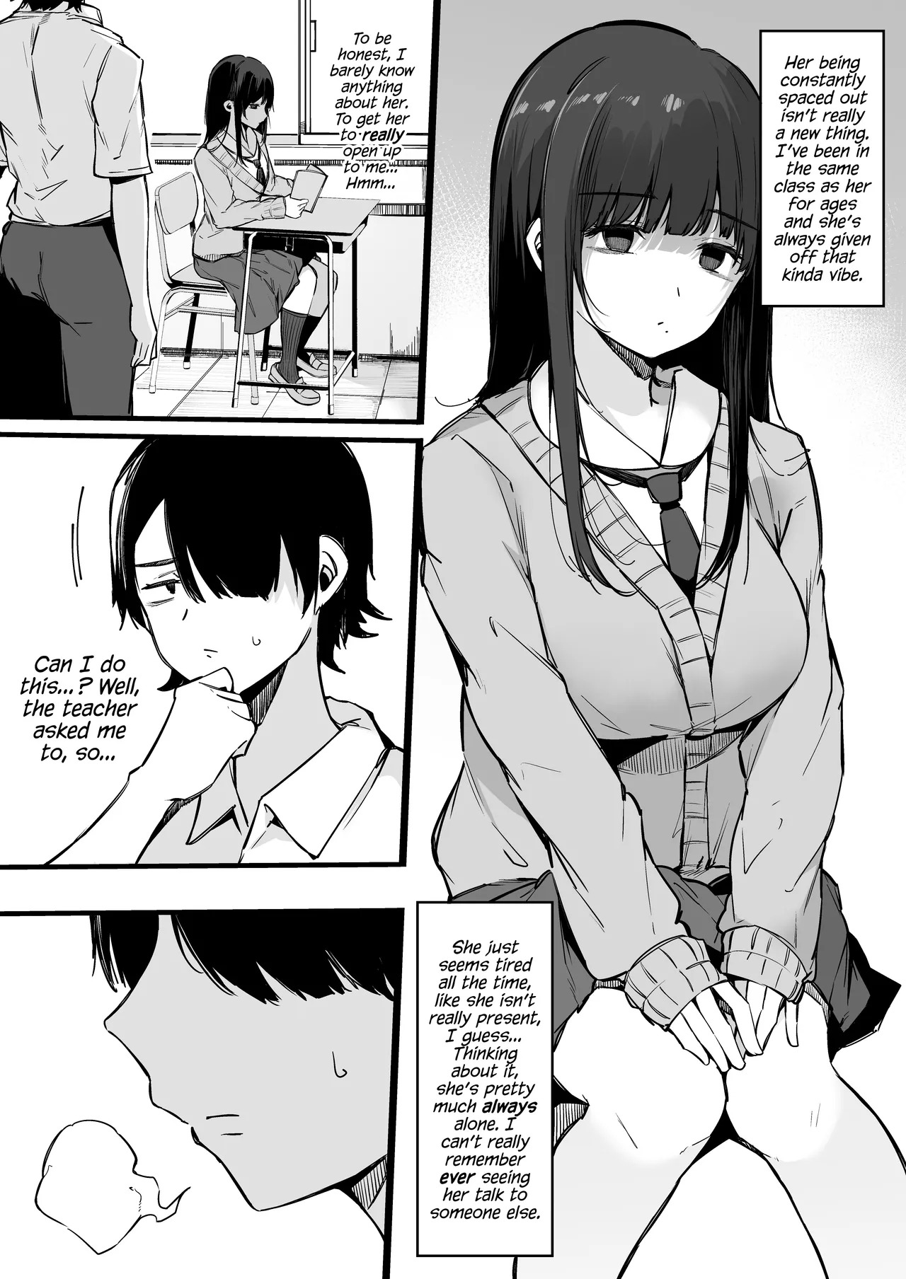 [Blossom Sphere (Sakurayu Hal)] From That Day On, The Plain Looking Succubus Tried Her Hardest TO Drain My Cum | Sono Hi kara Boku wa, Class no Jimime na Inma ni Hitasura Seieki o Shiboritorareru. [English] [Cookie Cruncher] [Digital] - Page 4