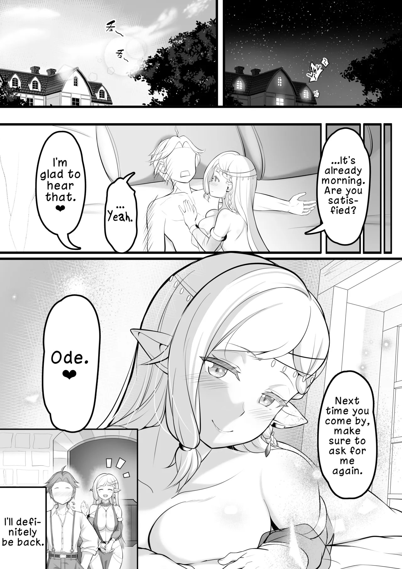 [Odoriko Aikoukai] Odoriko Shoukan ni Ittara, Bijin Elf no Odoriko ga Ippai Shiboritotte Kureta Ohanashi | The Story of When I Went to a Dancer Brothel and a Beautiful Elf Dancer Milked Me Dry [English] [LKK•Scans] [Digital] - Page 32