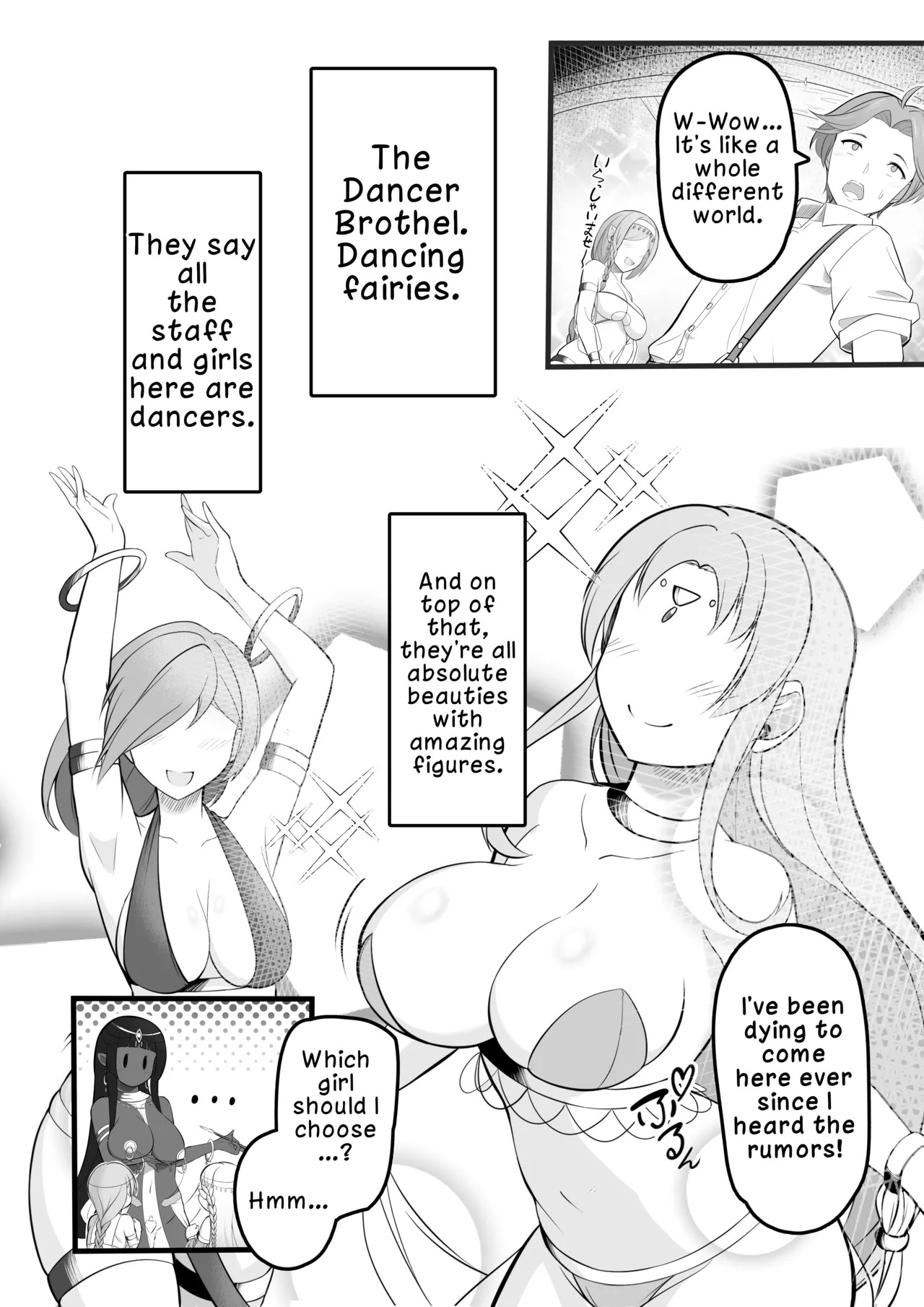 [Odoriko Aikoukai] Odoriko Shoukan ni Ittara, Bijin Elf no Odoriko ga Ippai Shiboritotte Kureta Ohanashi | The Story of When I Went to a Dancer Brothel and a Beautiful Elf Dancer Milked Me Dry [English] [LKK•Scans] [Digital] - Page 4