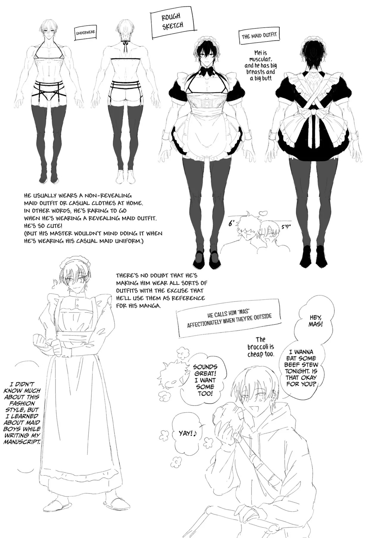Mei the Maid - Taking Care of His Morning Wood - Page 25