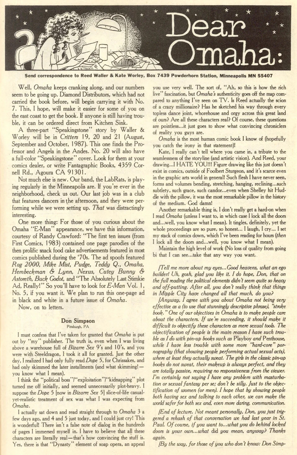 Omaha #6 [Reed Waller & Kate Worley] - Page 33