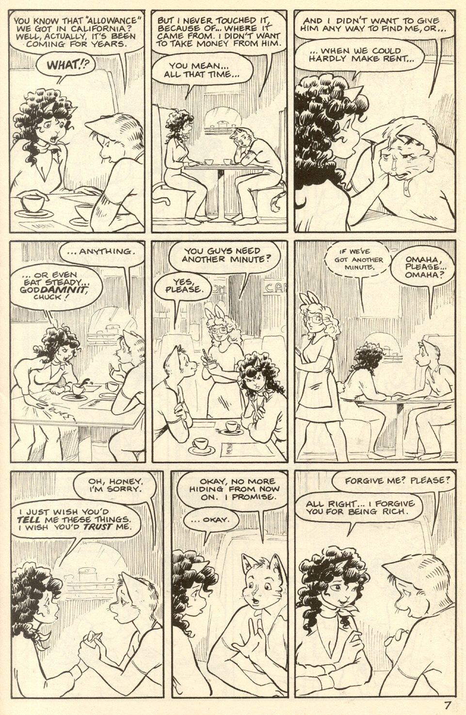 Omaha #6 [Reed Waller & Kate Worley] - Page 9