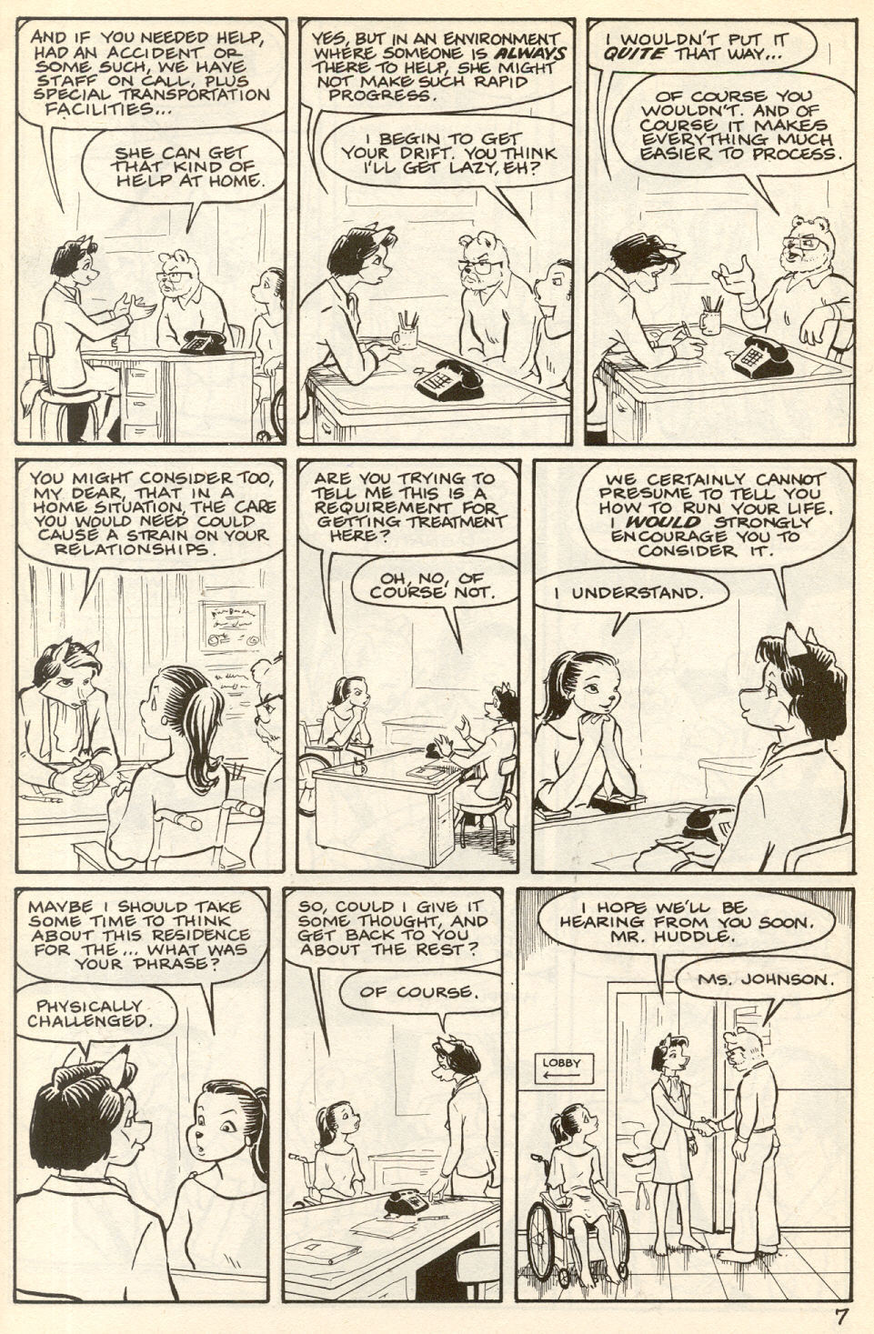 Omaha #7 [Reed Waller & Kate Worley] - Page 9