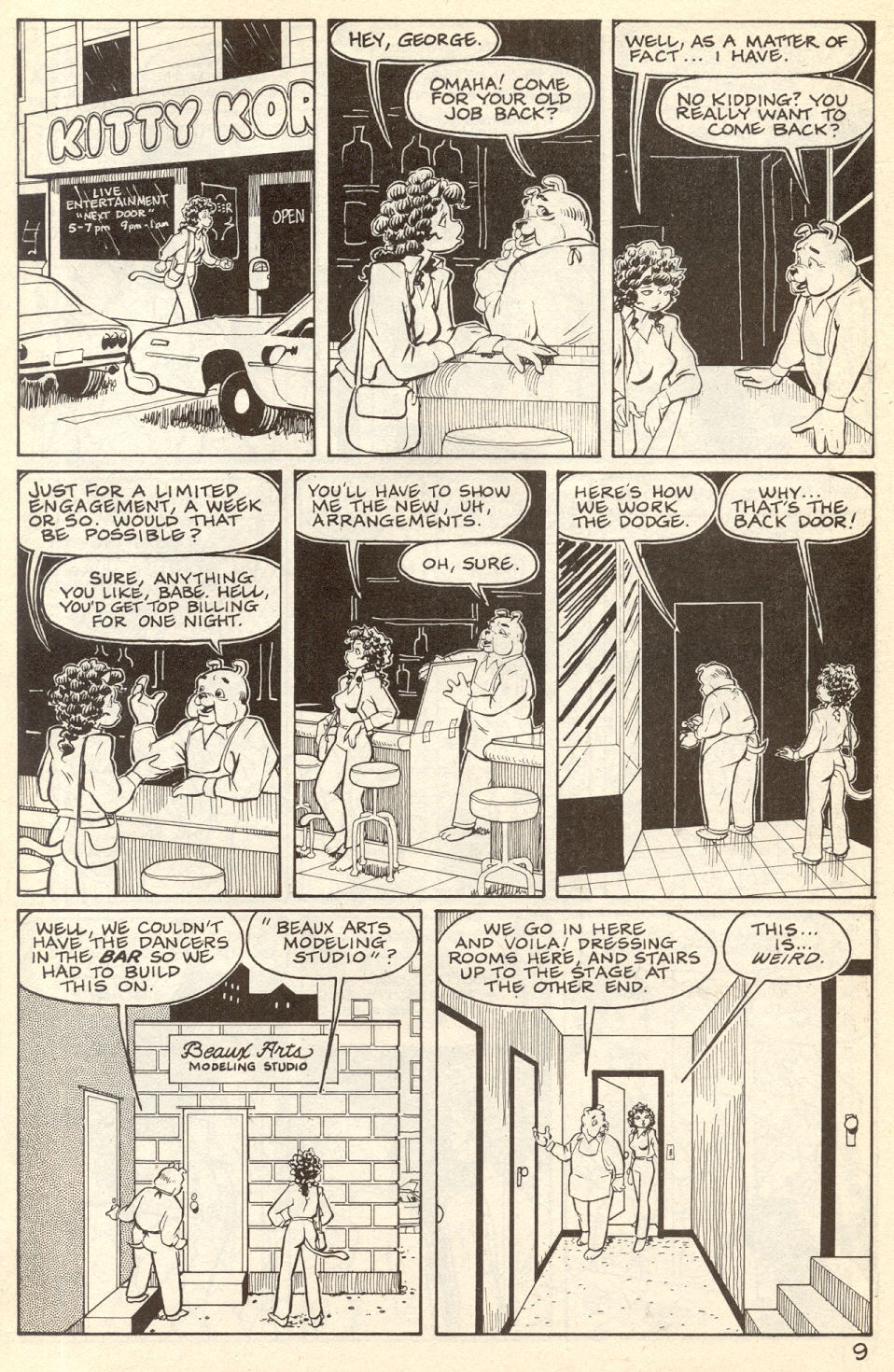 Omaha #9 [Reed Waller & Kate Worley] - Page 11
