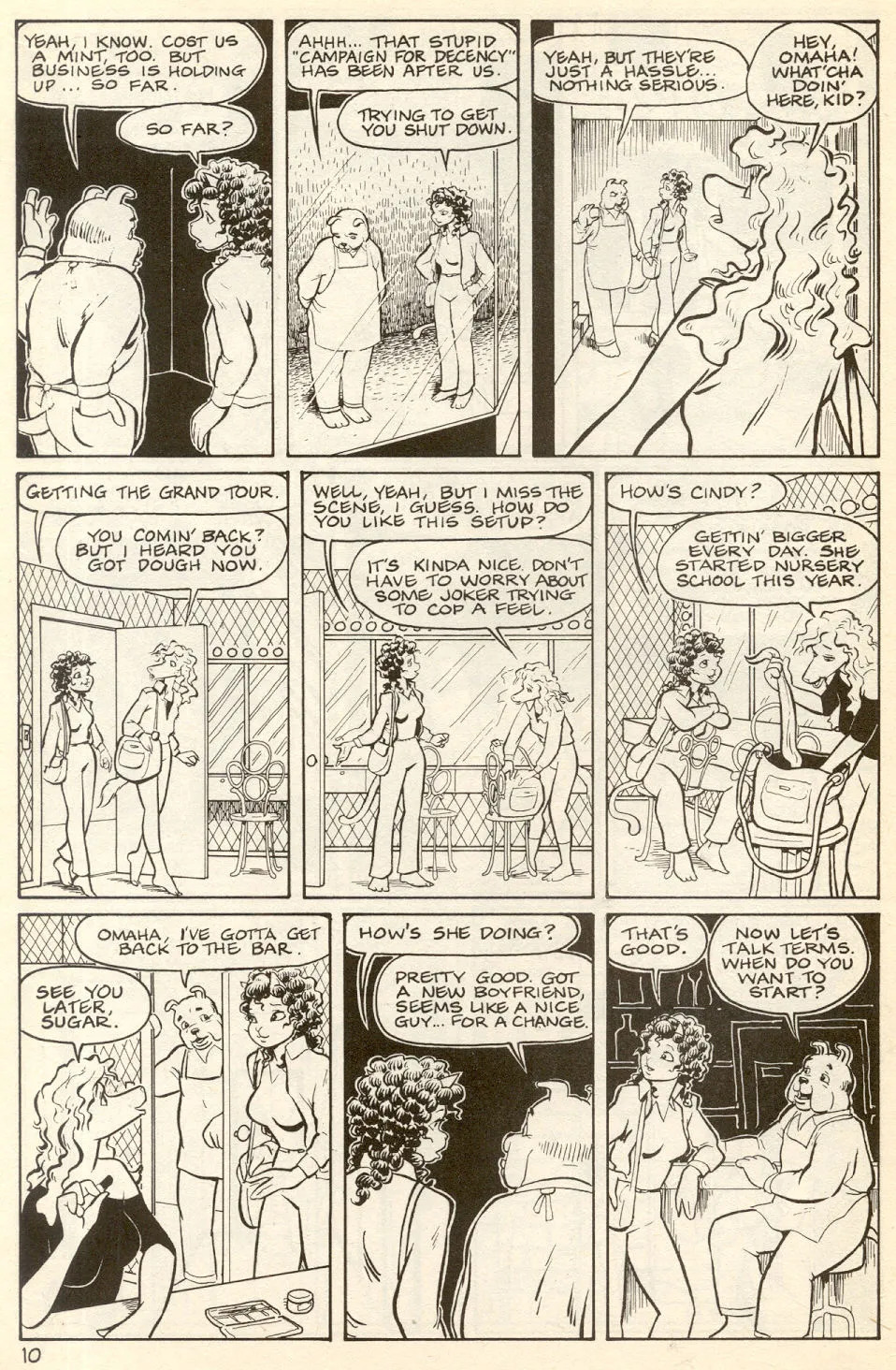 Omaha #9 [Reed Waller & Kate Worley] - Page 12