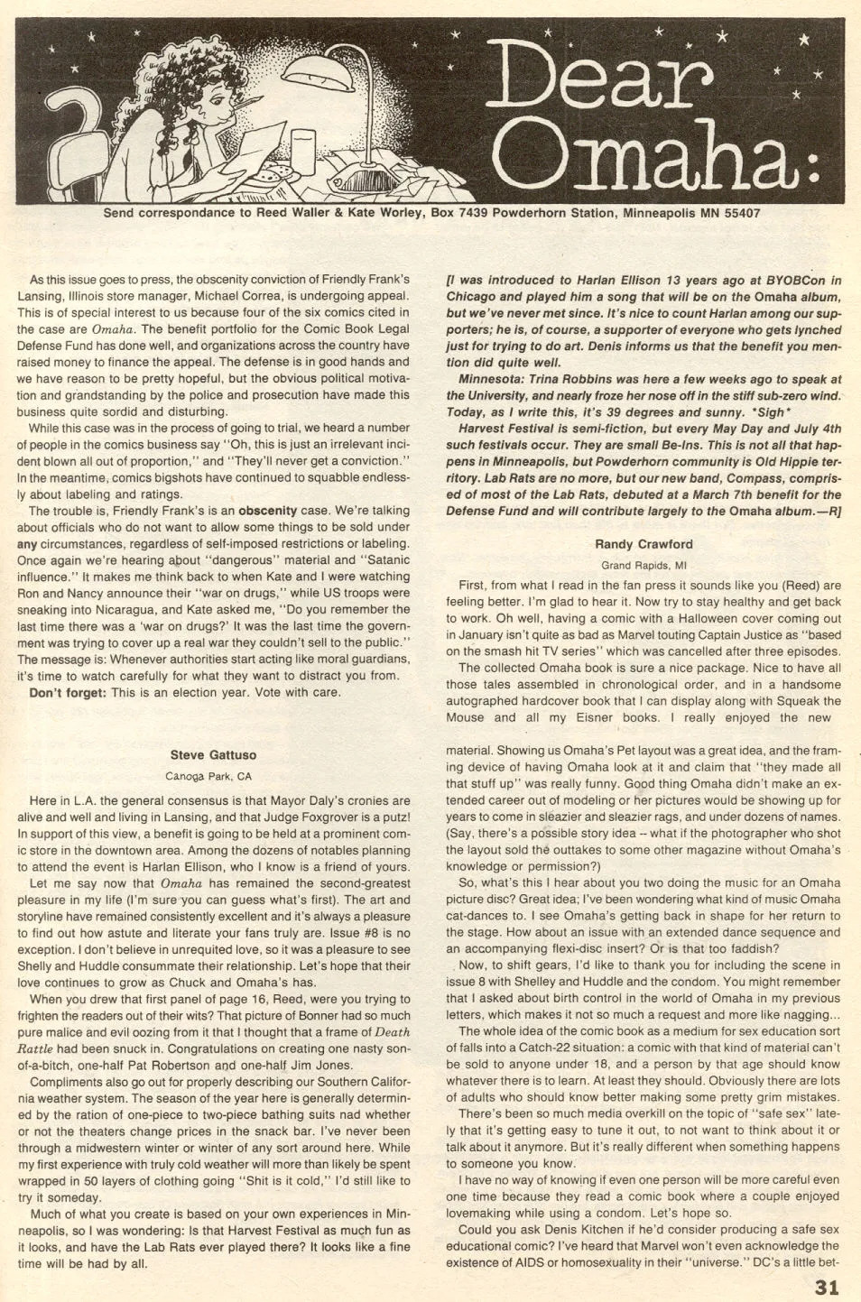 Omaha #9 [Reed Waller & Kate Worley] - Page 33