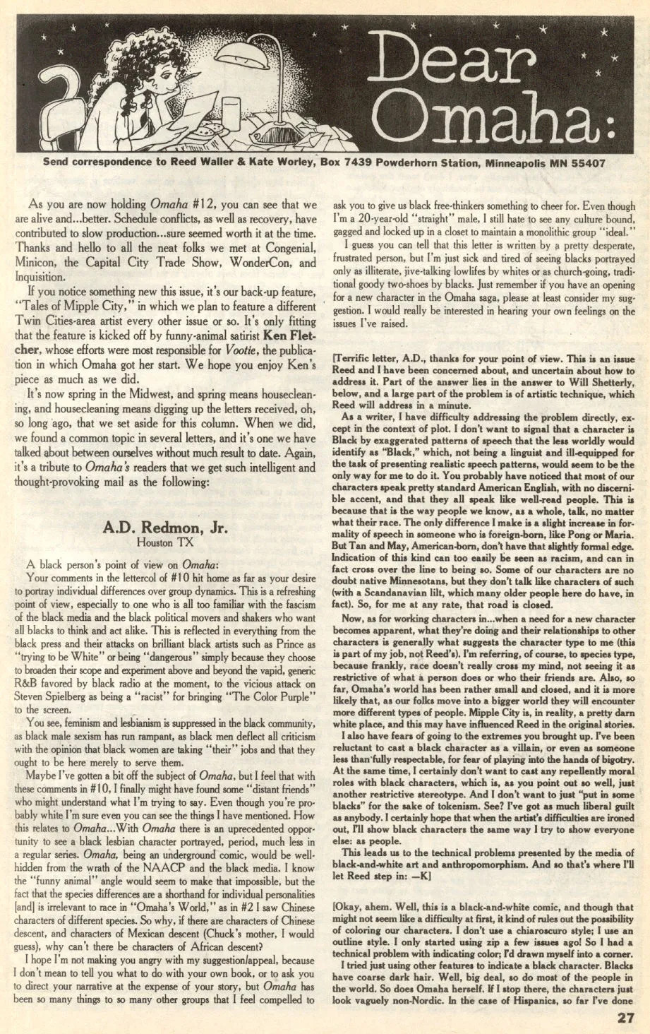 Omaha #12 [Reed Waller & Kate Worley] - Page 29