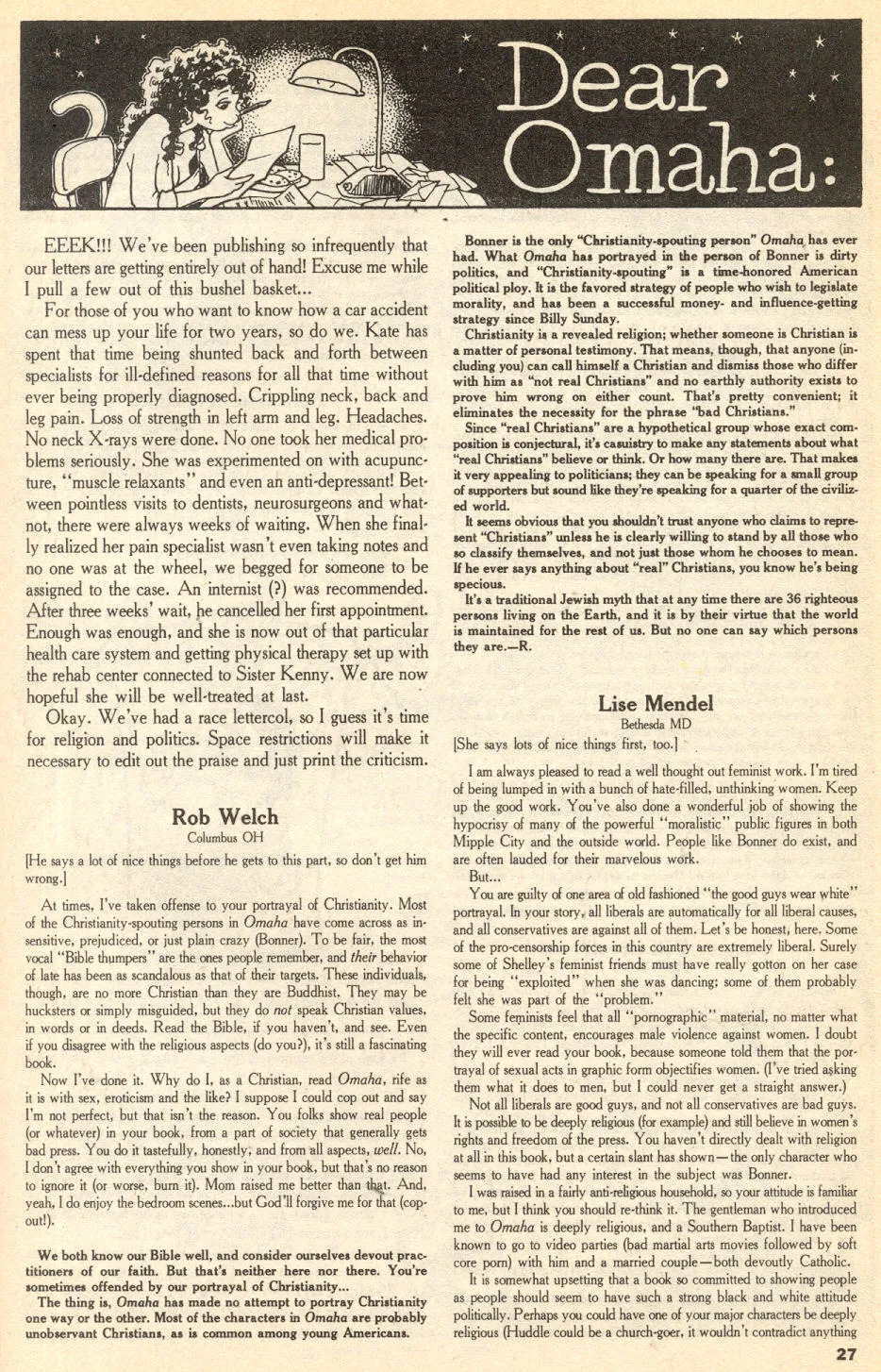 Omaha #14 [Reed Waller & Kate Worley] - Page 29